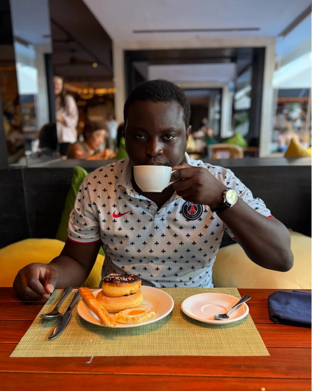 A meal at a table